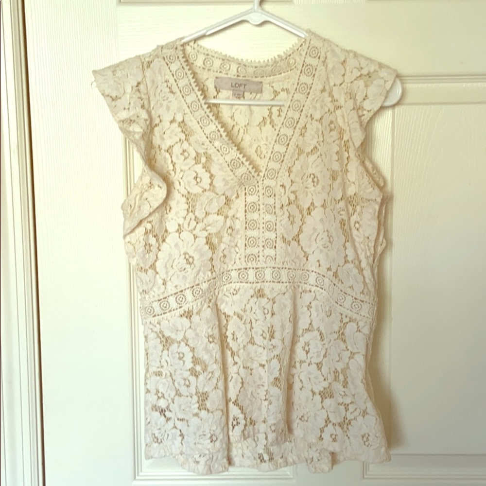 Loft lace top